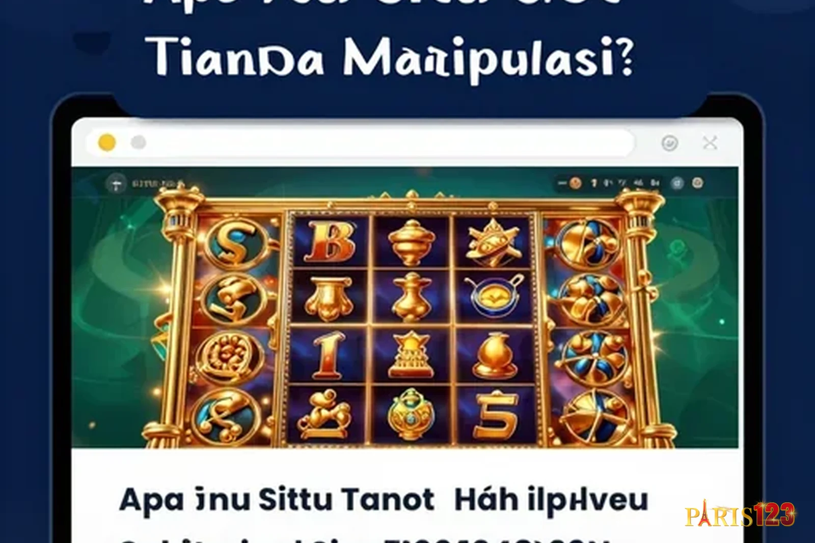 Apa itu Situs Slot Tanpa Manipulasi?